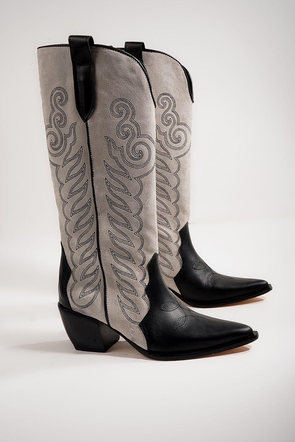 Bota Texana Persa Vit Gris-3