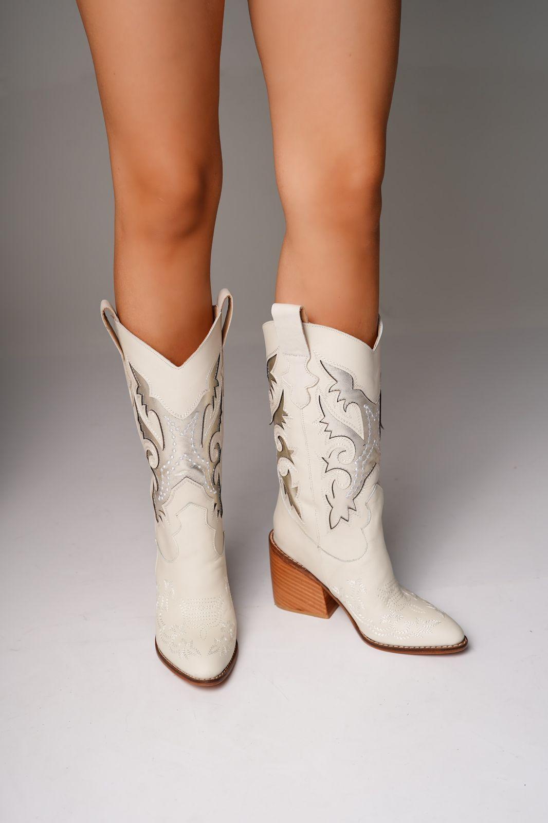 Bota Texana Argras Euro Blanco-4