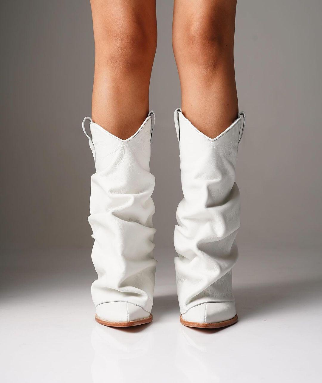 Bota Cuero Doll Stylo Blanca.-2