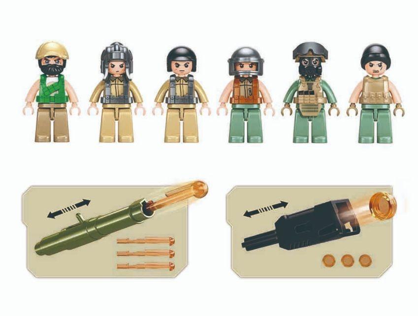 Tanque T-90, HIMARS y UAV Bayraktar TB2, compatible Lego-3