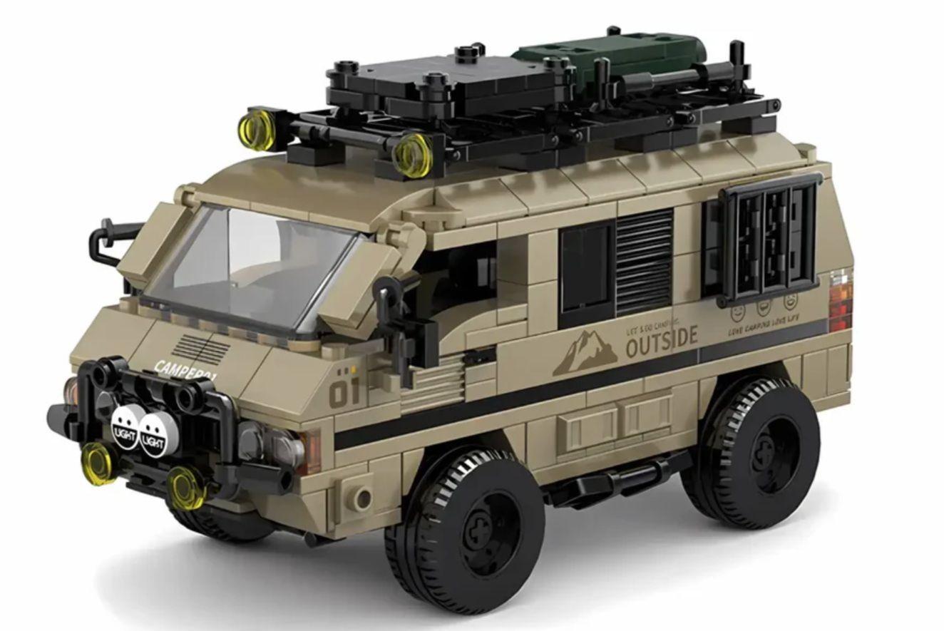 Jeep Auto Camper Van Mitsubishi Delica, compatible Lego-0