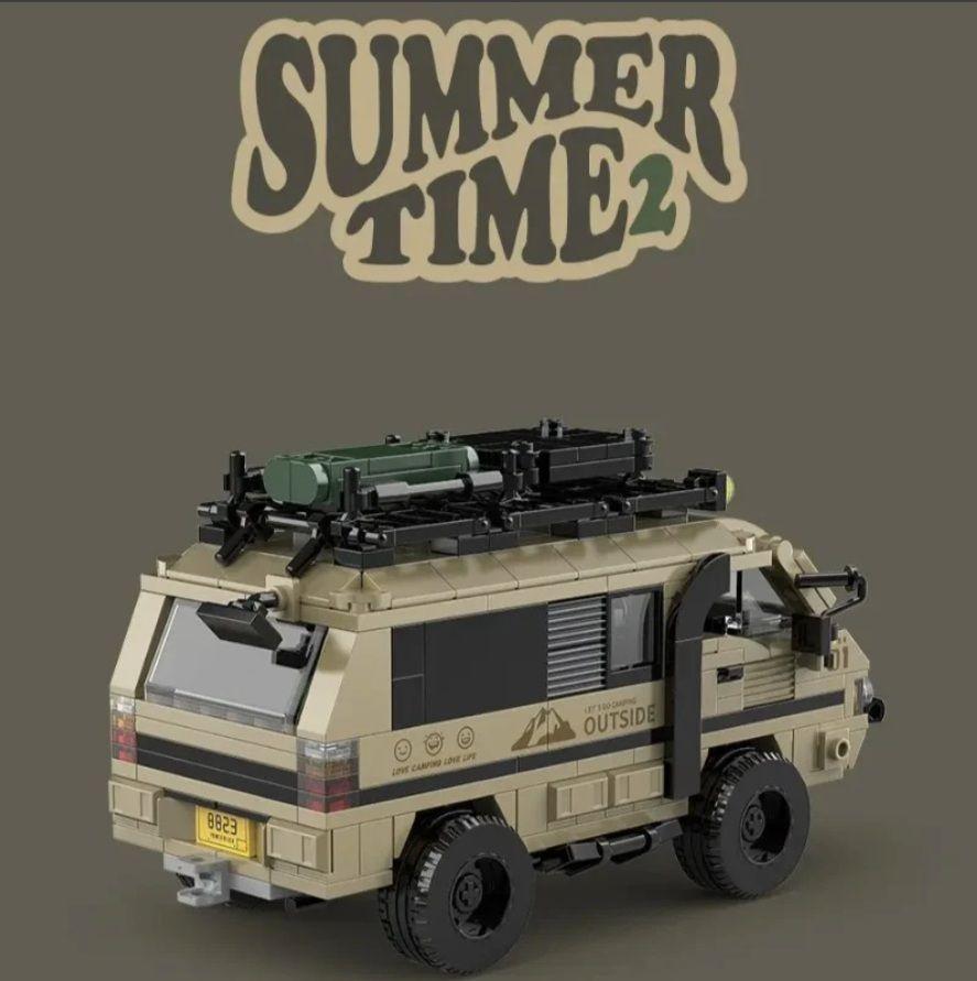 Jeep Auto Camper Van Mitsubishi Delica, compatible Lego-4