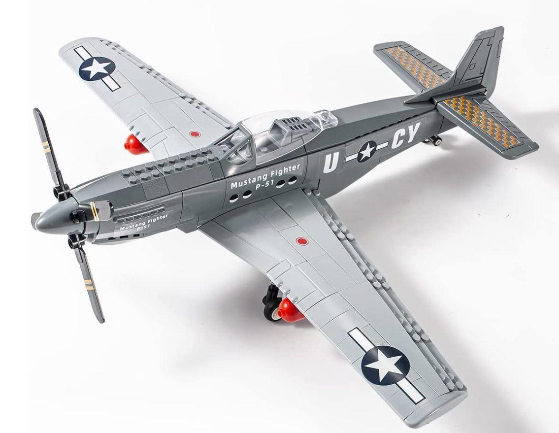Avión USAF P-51D Mustang, compatible Lego-0