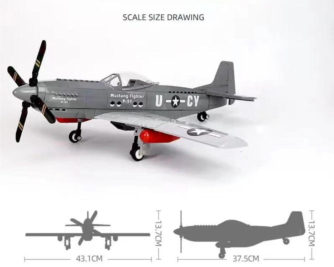 Avión USAF P-51D Mustang, compatible Lego-2
