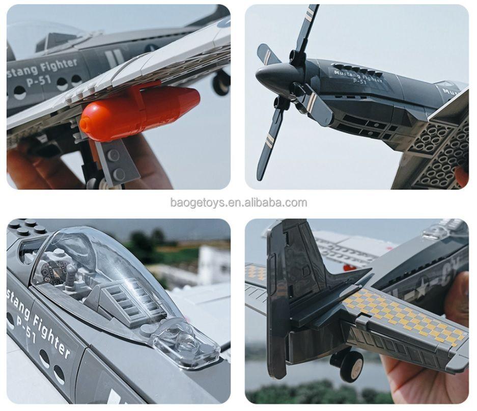 Avión USAF P-51D Mustang, compatible Lego-3