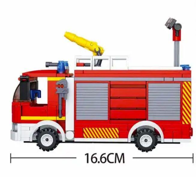Camión de Bomberos Cisterna Armable, compatible Lego-3