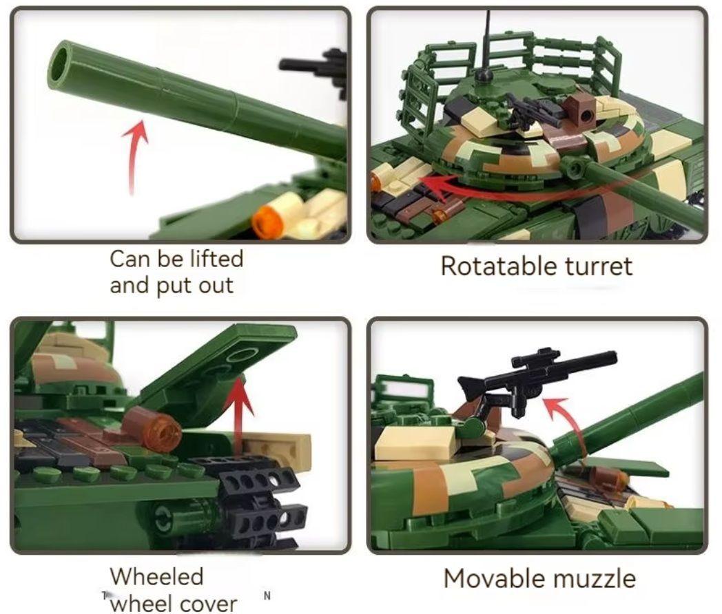 Tanque Armable T-64BM Ucraniano, compatible Lego-3