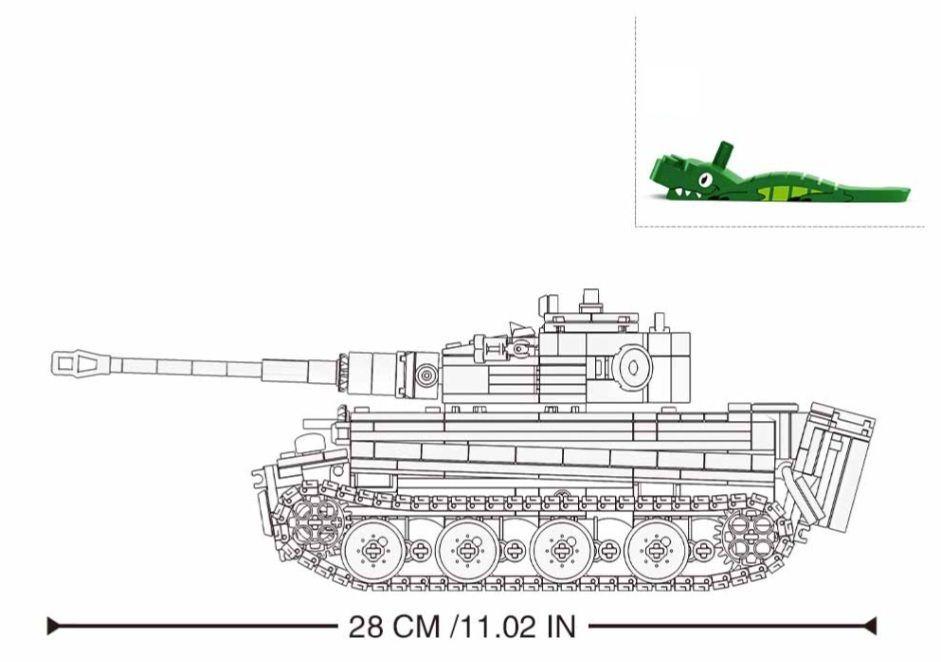 Tanque Armable Panzer VI Tigre 1 a Control Remoto-2