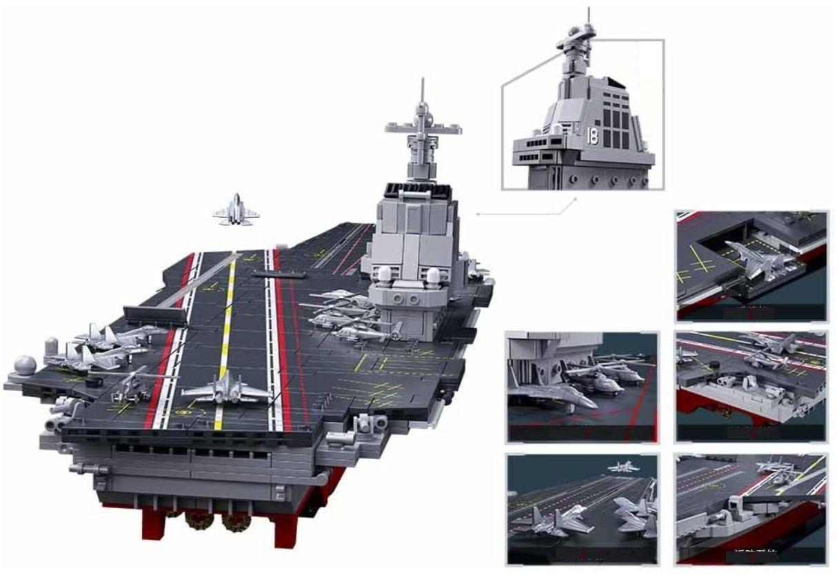 Barco Porta Avion PLA18 Fujian, 72 cm 1312 Pzs-4