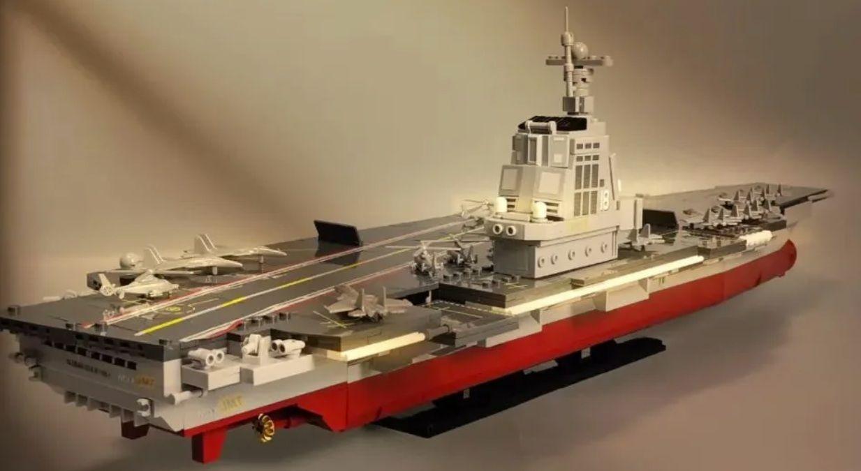 Barco Porta Avion PLA18 Fujian, 72 cm 1312 Pzs-6