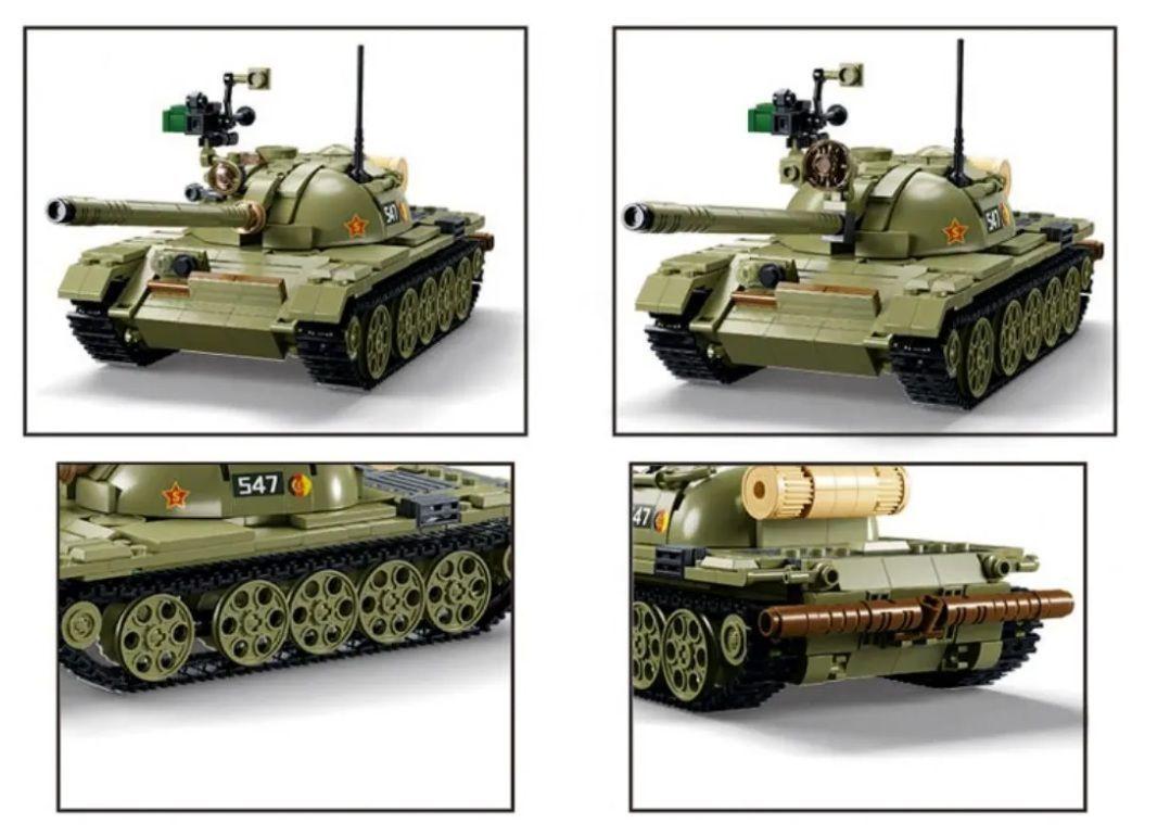 Tanque T-54/55 Pacto de Varsovia, compatible Lego-4