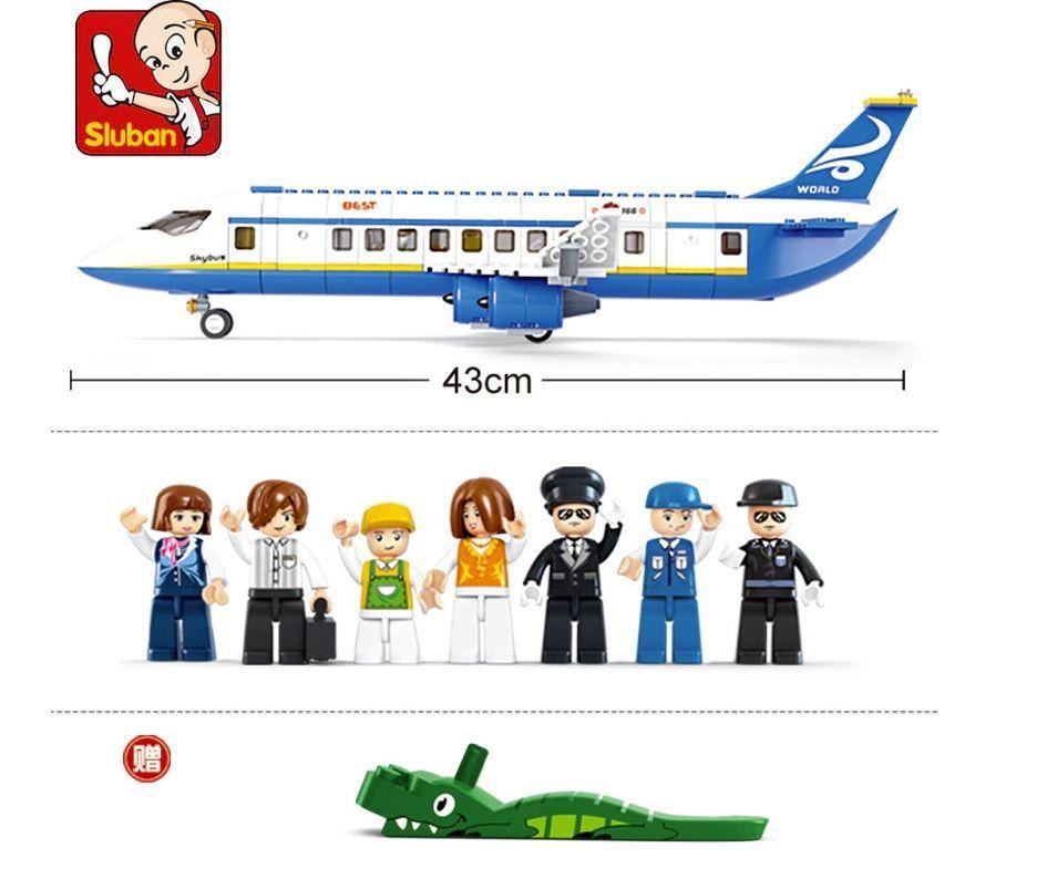Avión de Pasajeros Skybus, juego de bloques 463 Pzs-2