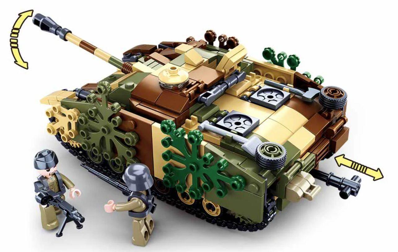 Tanque Aleman STUG III Armable, compatible Lego-3