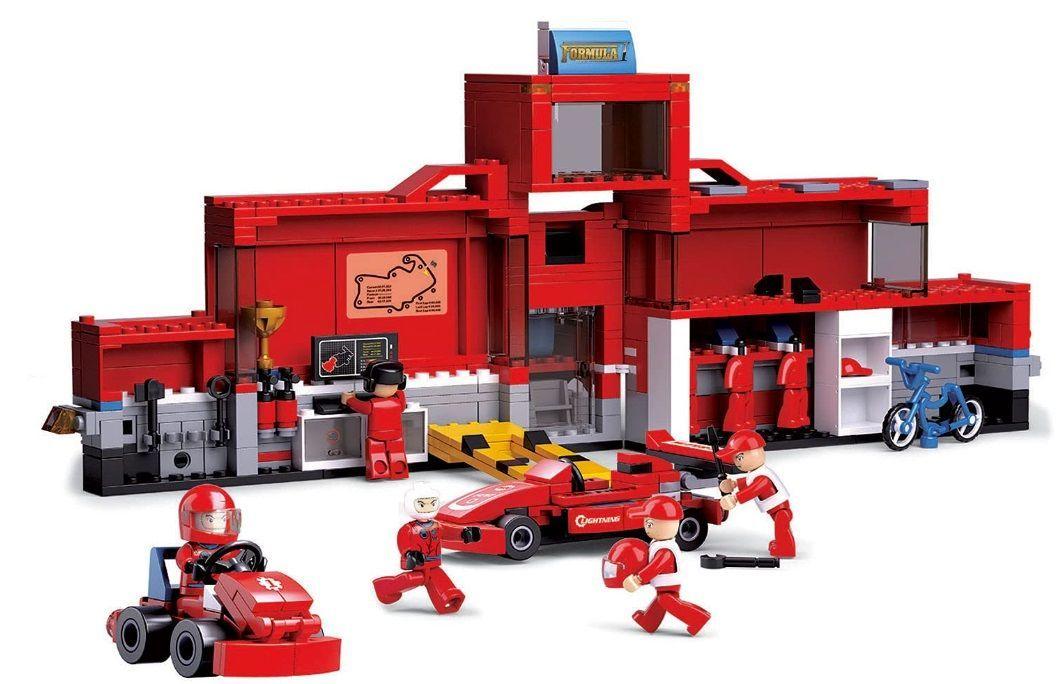 Camion con Auto F1 Armable Sluban -6