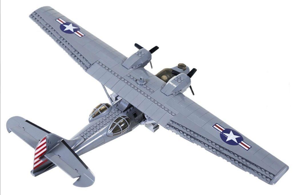 Avión Antisubmarinos PBY-5 Catalina, compatible Lego-3