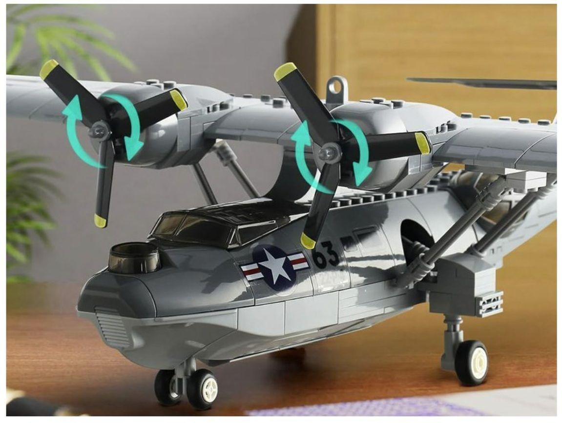 Avión Antisubmarinos PBY-5 Catalina, compatible Lego-5