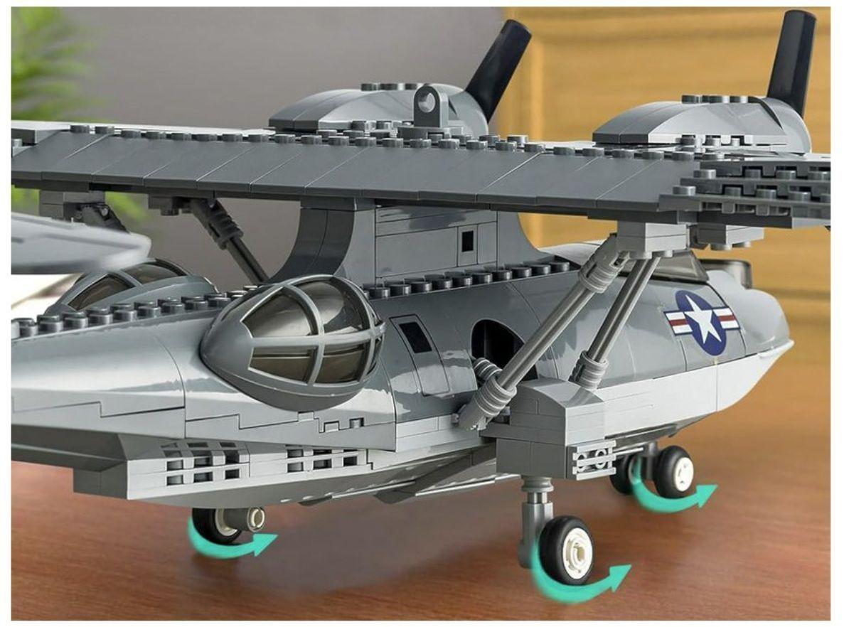 Avión Antisubmarinos PBY-5 Catalina, compatible Lego-6