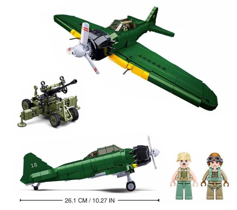 Avion Segunda Guerra Mundial A6M Zero Japones-6