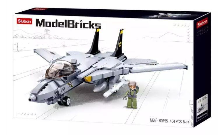 Avión F-14D Super Tomcat  US Navy, juego de bloques 404 Pzs-2