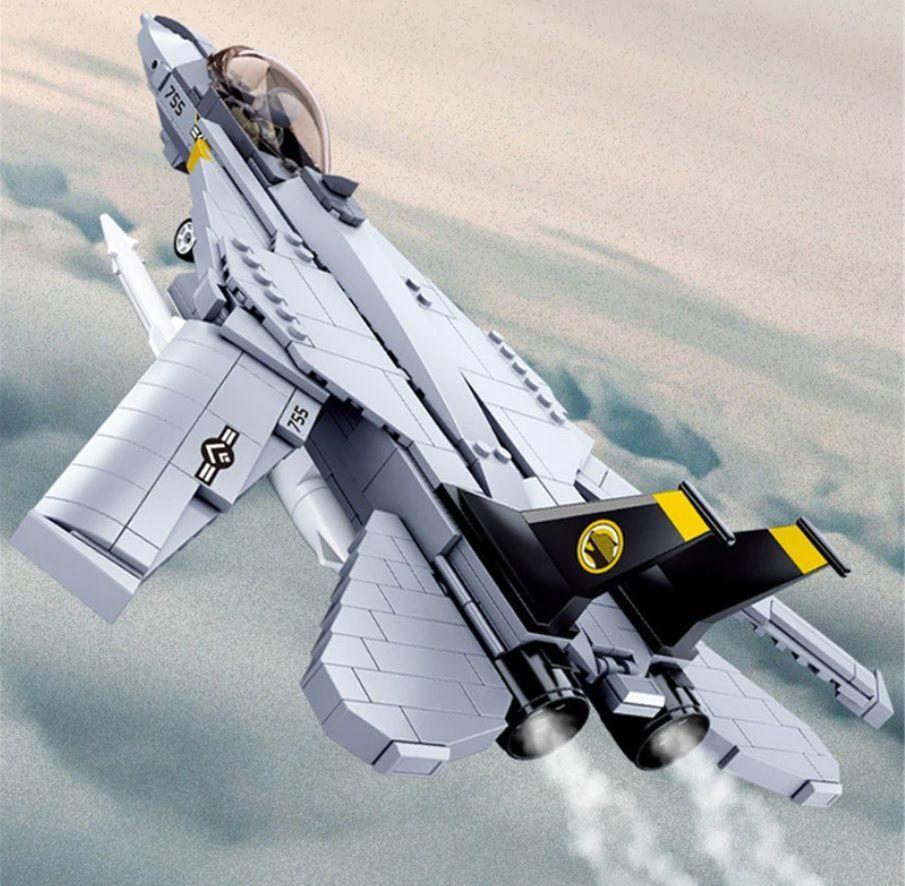 Avión F-14D Super Tomcat  US Navy, juego de bloques 404 Pzs-5