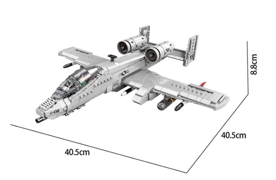 Avión de Ataque USAF A-10C Warthog, compatible Lego-5