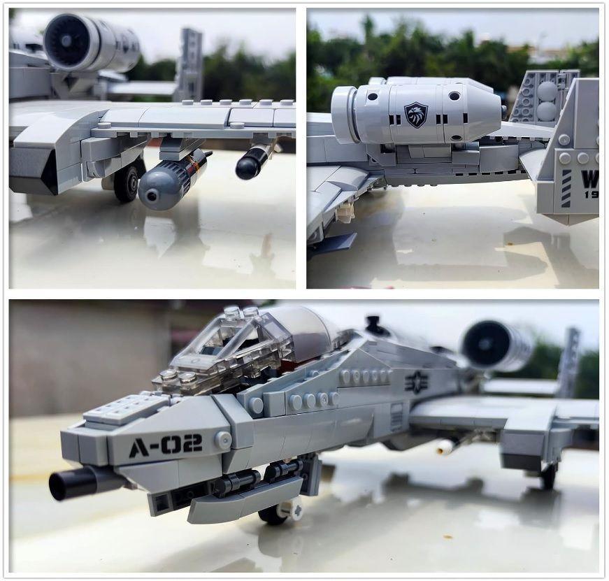 Avión de Ataque USAF A-10C Warthog, compatible Lego-6