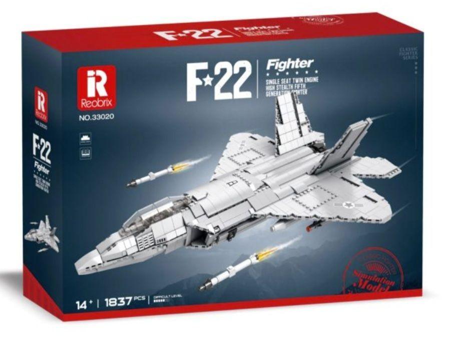 Avión Caza Furtivo USAF F-22A Raptor, compatible Lego-4