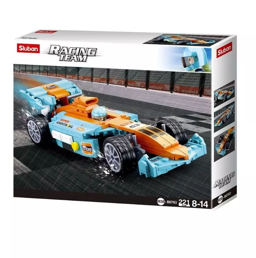 Auto de Carreras Formula 1, compatible Lego-1