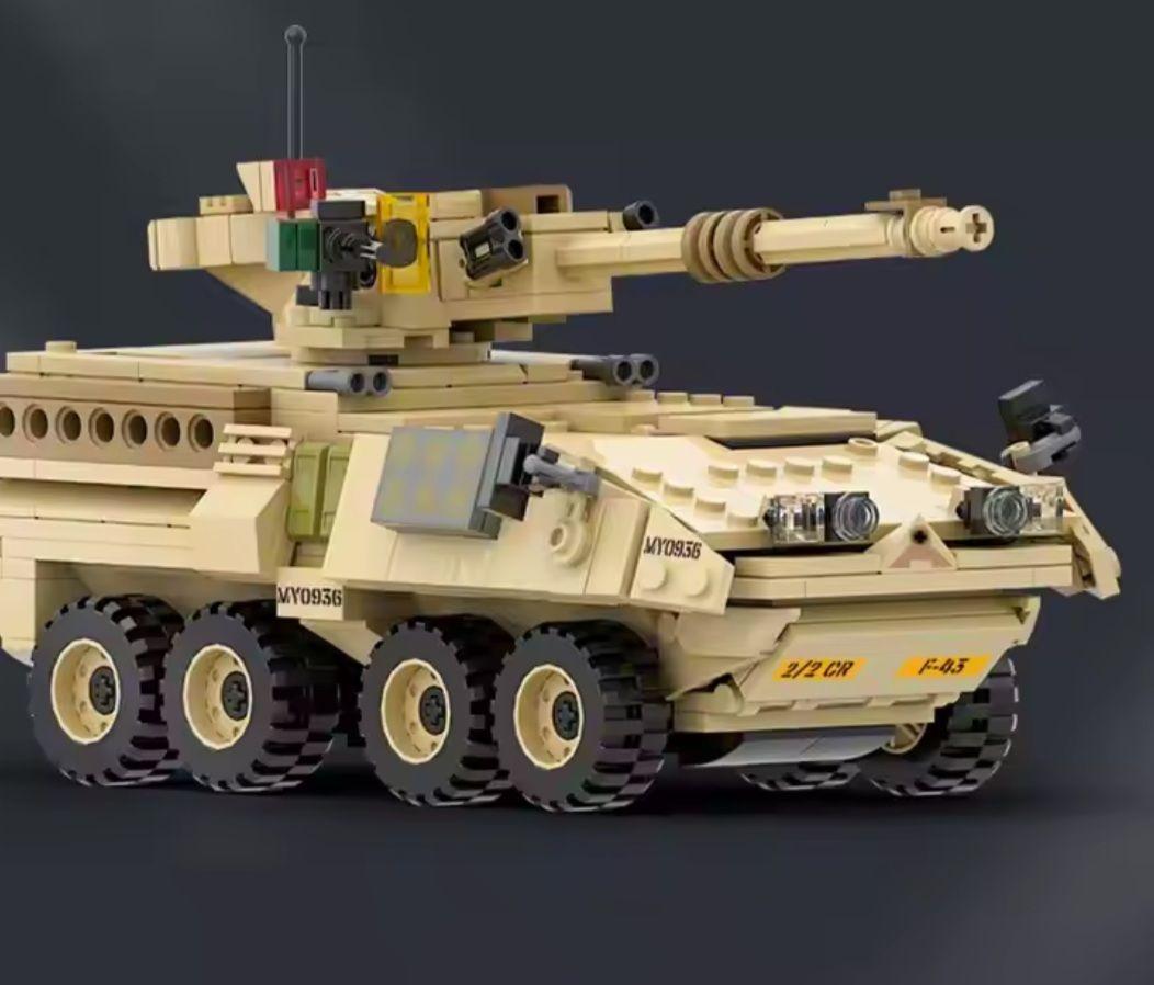 Vehiculo Blindado M1128 Striker Anti-Tanque, compatible Lego-4