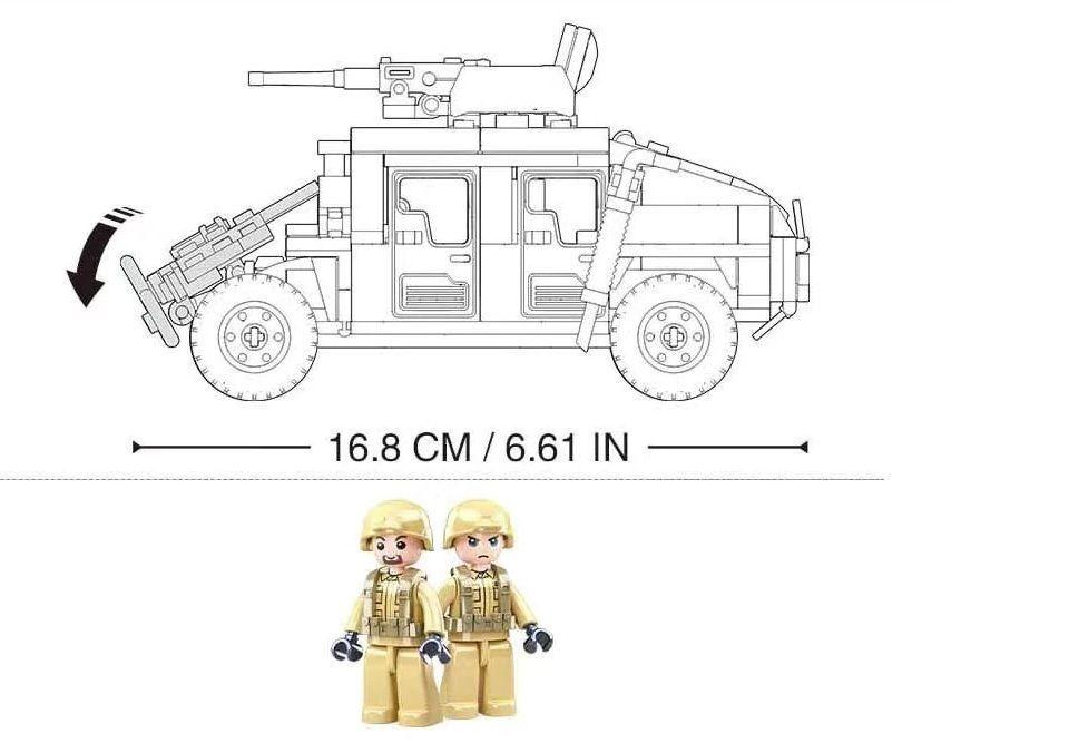 Jeep de Bloques "Humvee" Ejercito de Chile-3