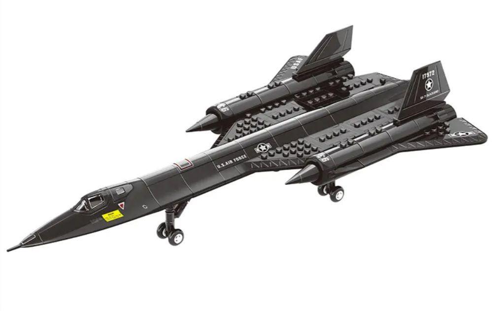 Avión de Reconocimiento SR-71A Blackbird, compatible Lego-0
