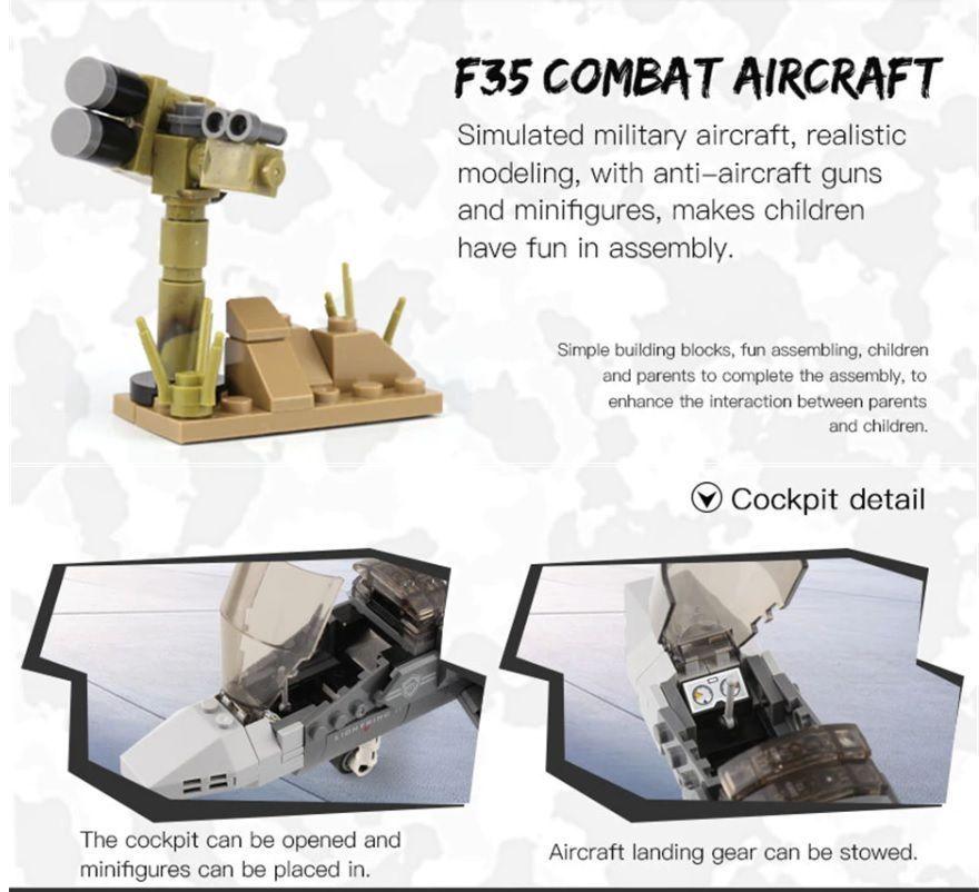 Avión de bloques F-35B Lightning II US Air Force-5