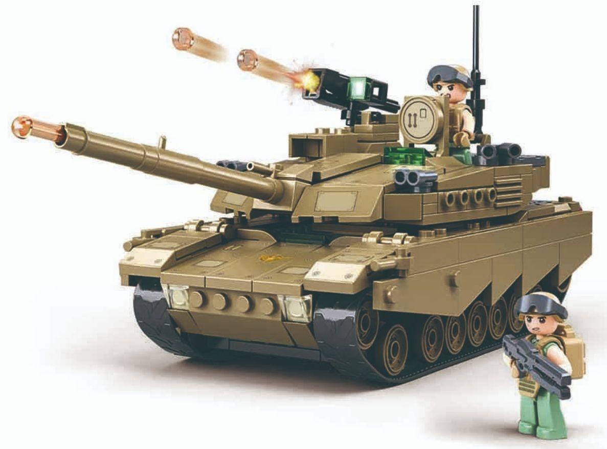 Tanque avanzado M1X Abrams US ARMY, compatible Lego -2