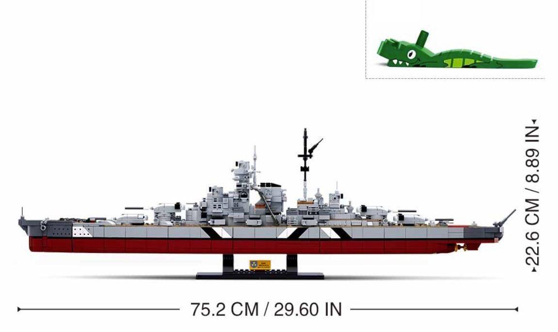 Barco Acorazado Aleman Bismarc/Tirpitz 75 (cm)-3