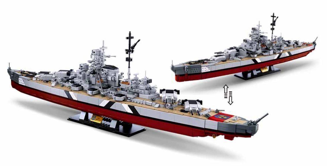 Barco Acorazado Aleman Bismarck/Tirpitz 75 (cm)-1