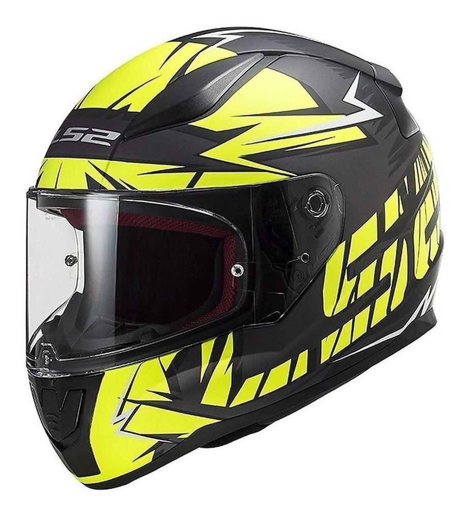 Casco Ls2 Ff353 Rapid Chromo Negro Amarillo Matte-0