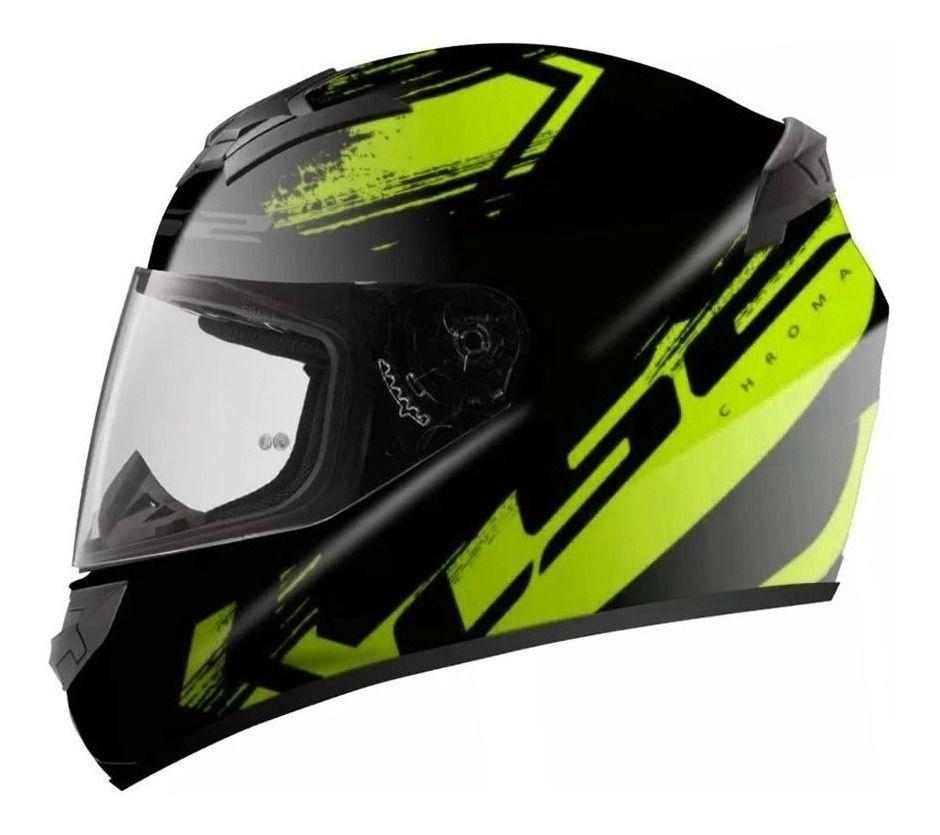 Casco Ls2 Ff352 Rookie Chroma Negro Amarillo TALLA XL-0
