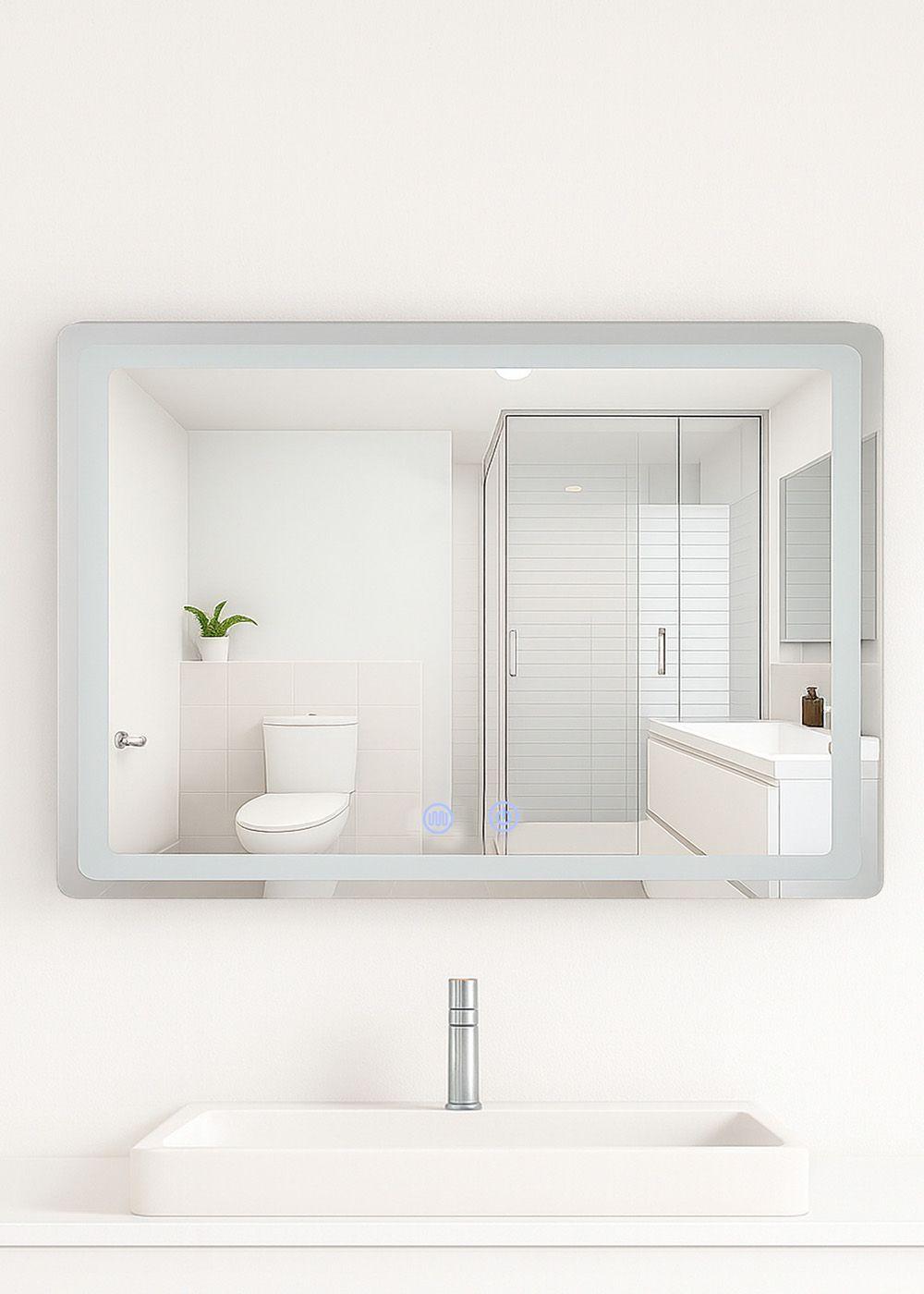 	
Espejo Rectangular Touch con Luz Led 3 colores 100 x 70 cm-4