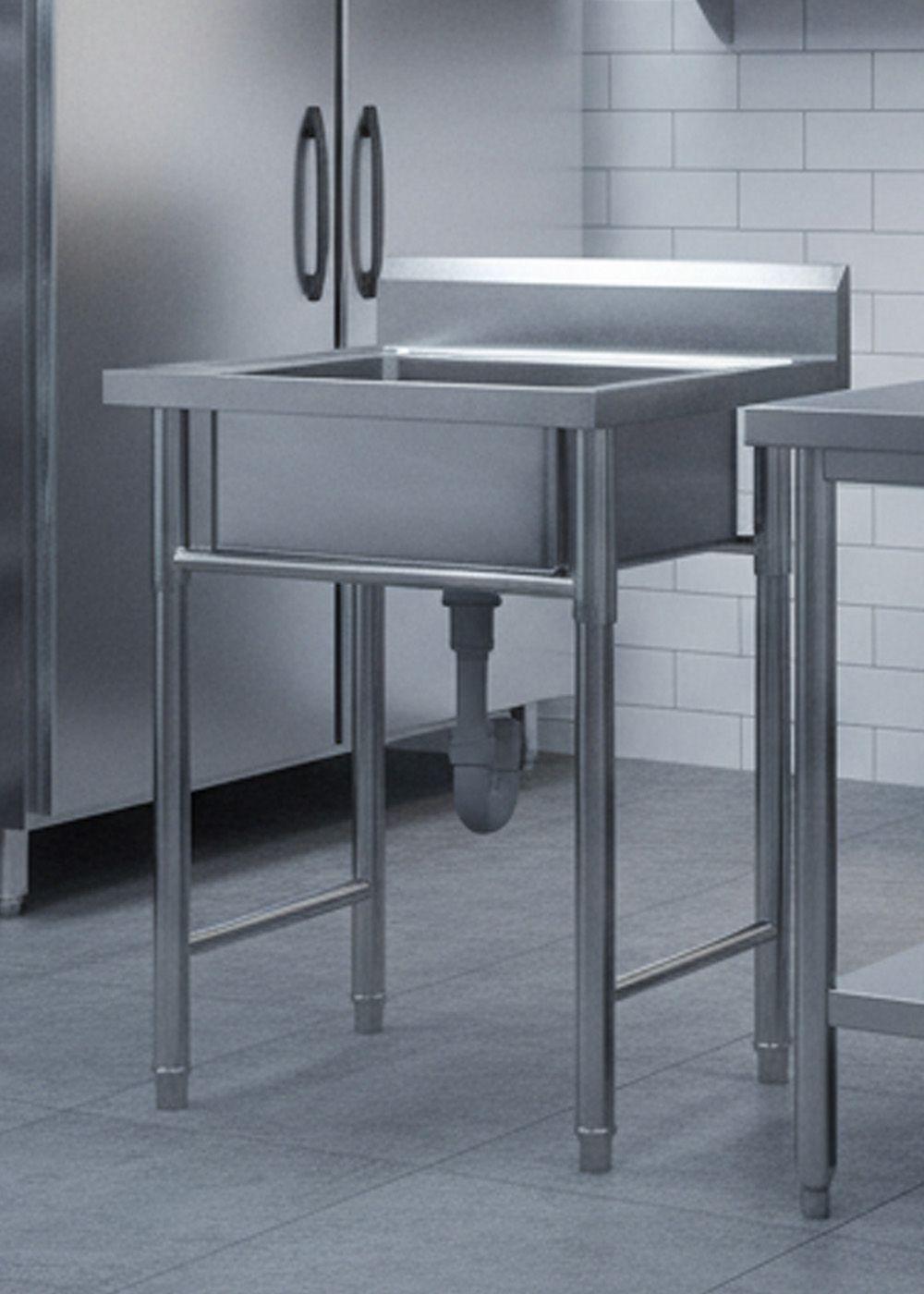 Lavafondo de Acero Inoxidable Joytek 60x60x90 cm-5