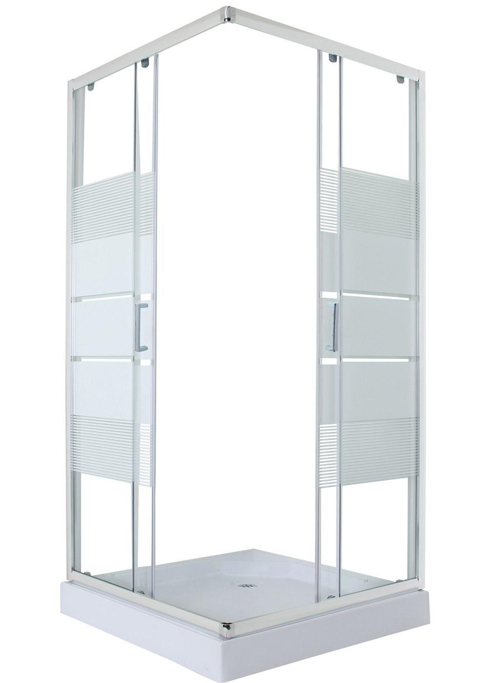 SHOWER DOOR JOYTEK RECTO STYLE BLANCO 80X80X198 CM (INCLUYE RECEPTÁCULO)-4