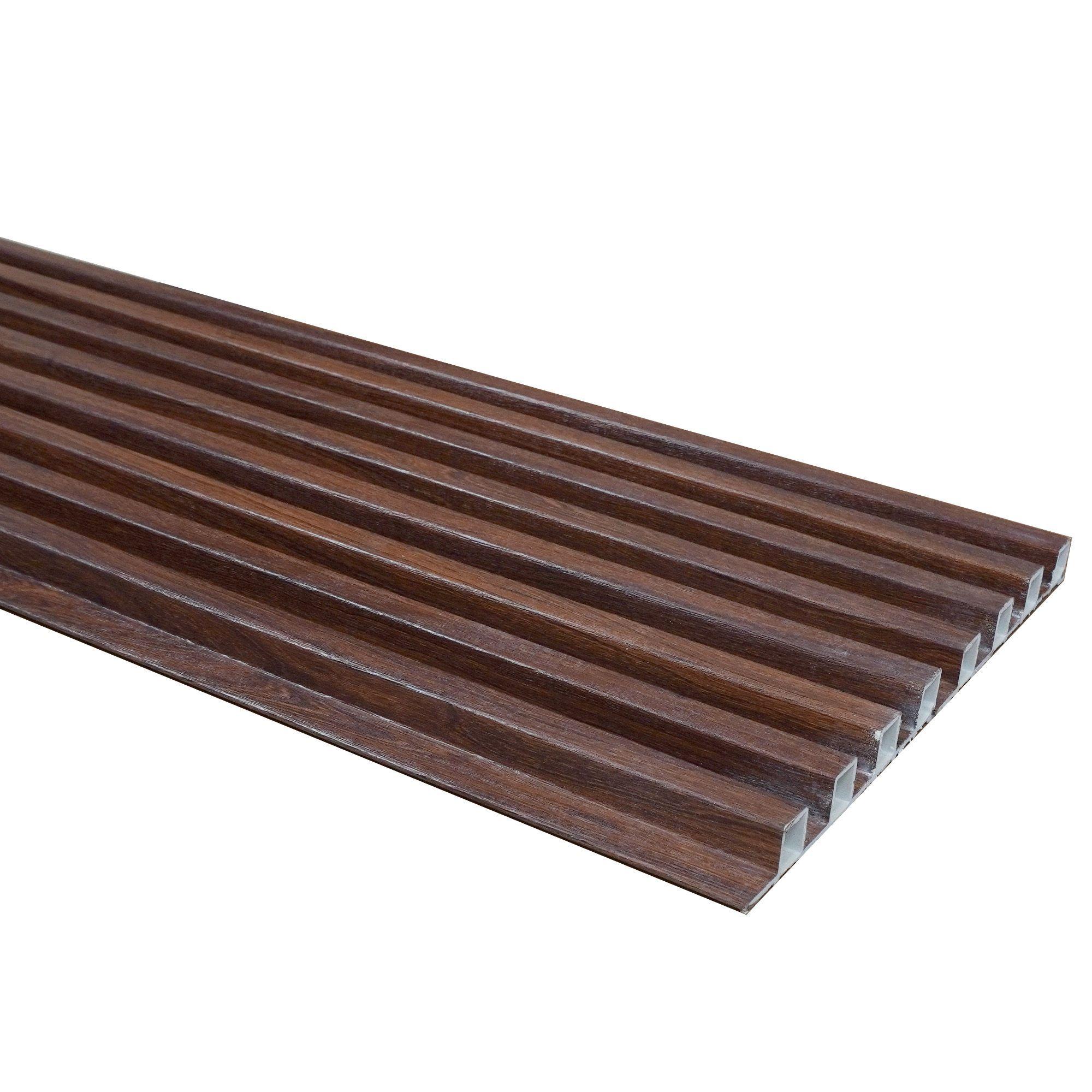 Caja Wall Panel PVC Castaño 290x16 cm 4,78 m2 10 Paneles-0