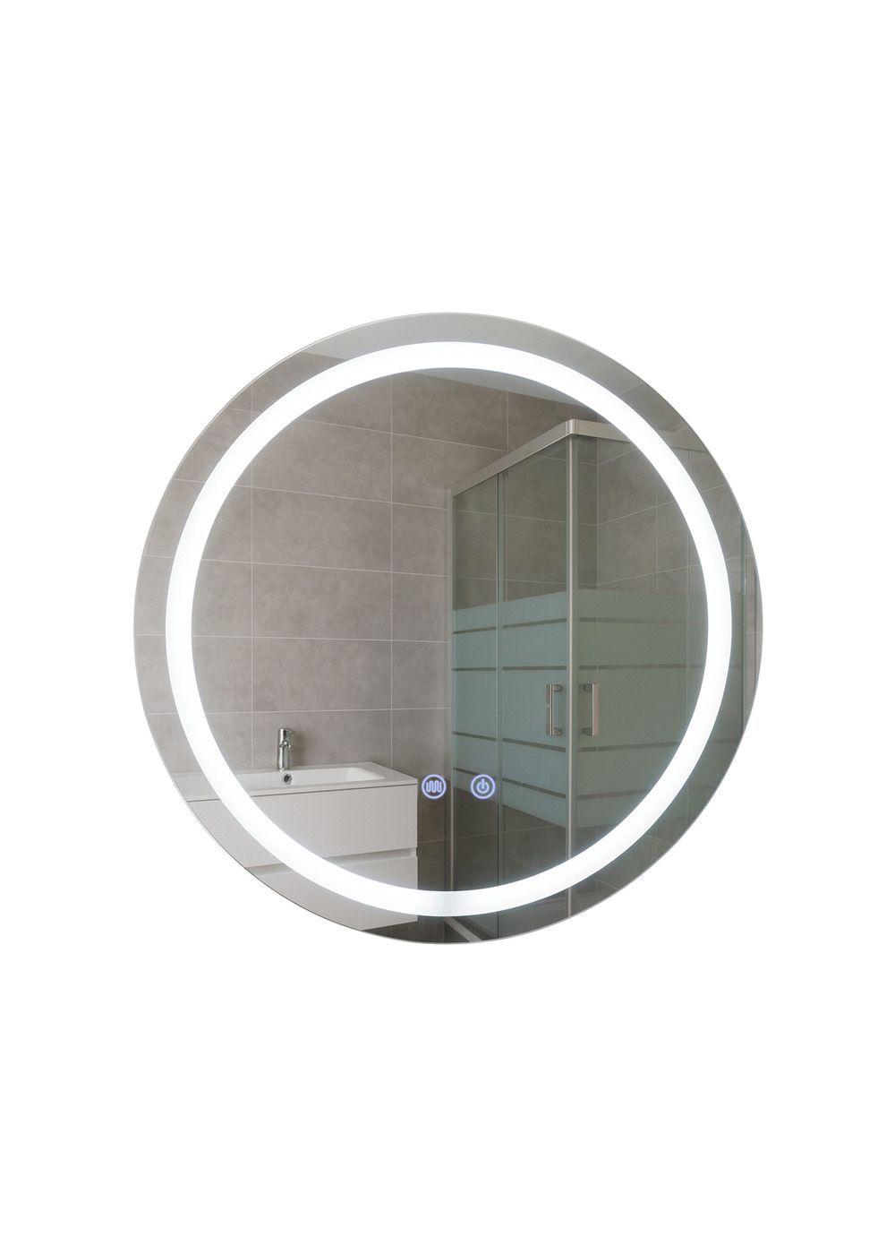 Espejo Redondo Touch con Luz Led 3 colores - 50 cm de Diámetro-2