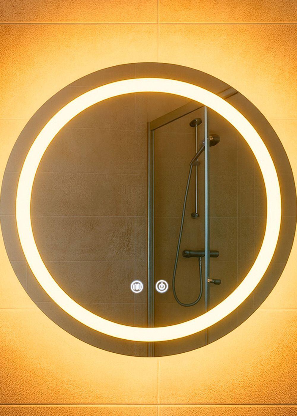 Espejo Redondo Touch con Luz Led 3 colores - 50 cm de Diámetro-4