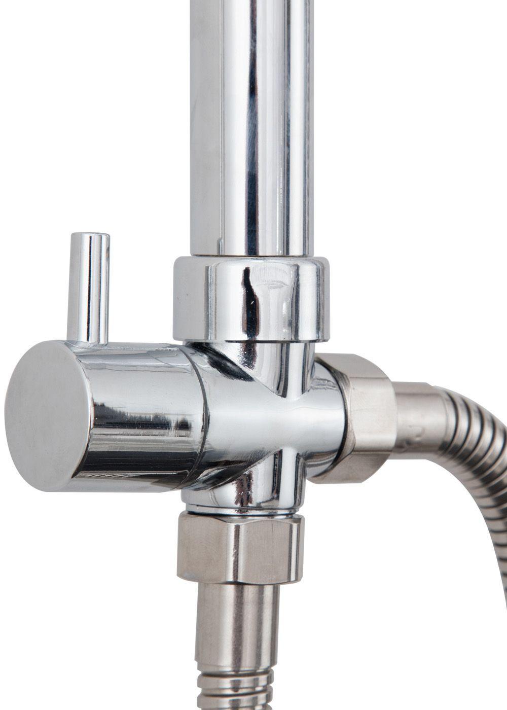 COLUMNA DE DUCHA JOYTEK PLATO REDONDO CROMADO SH02CH-7