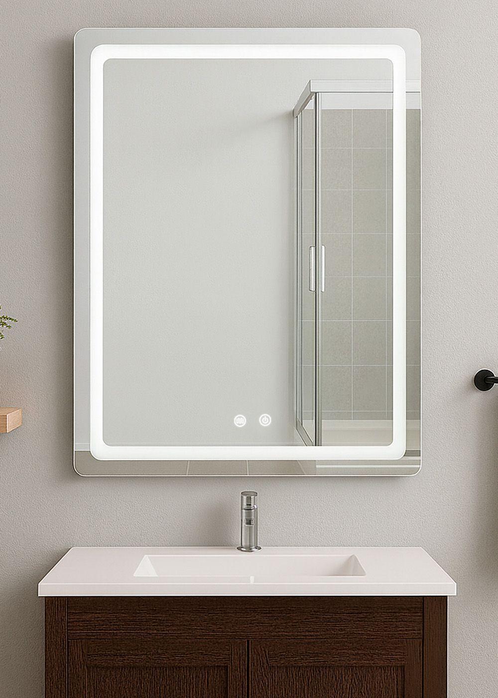 Espejo Rectangular Touch con Luz Led 3 colores 60 x 80 cm-2