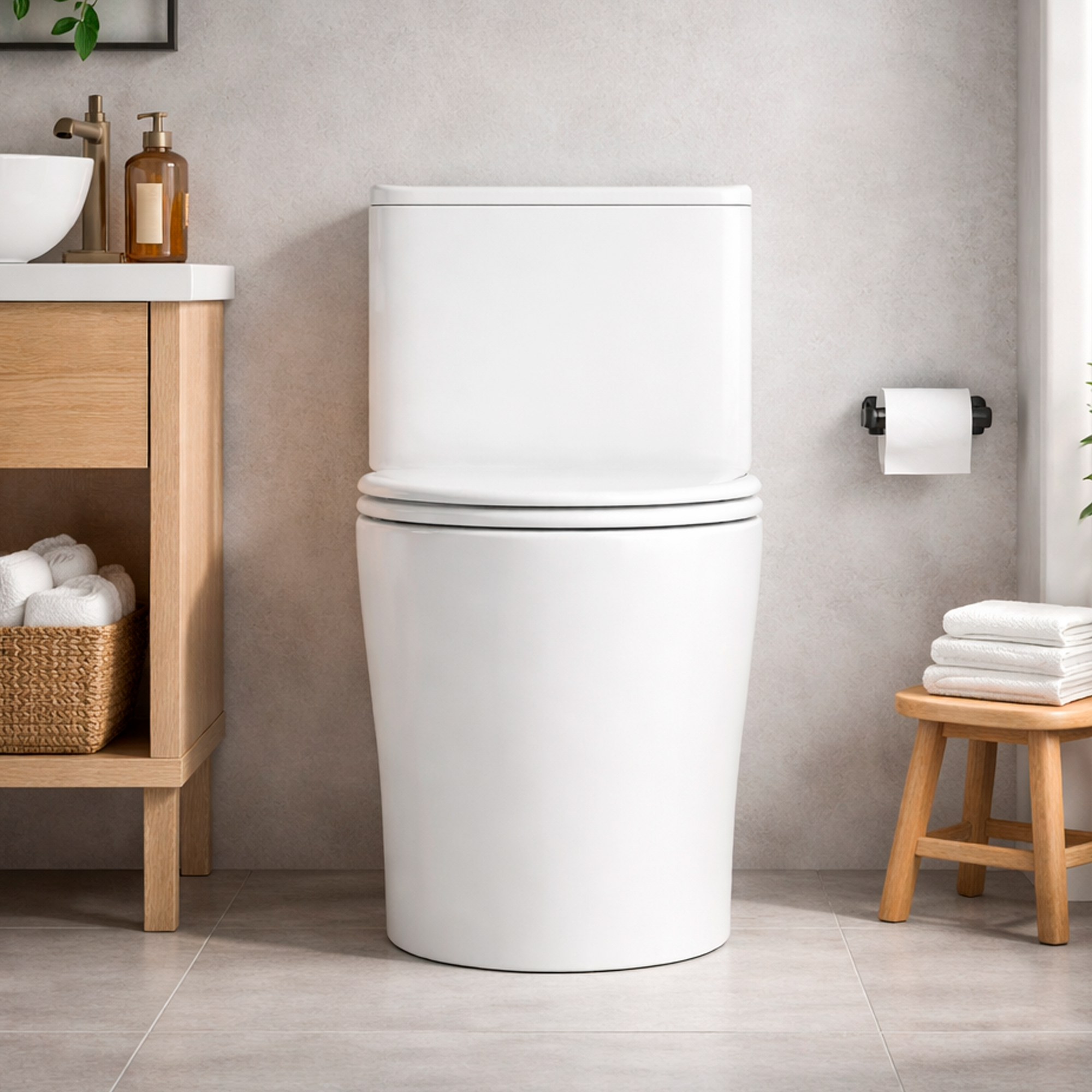 WC One Piece Joytek Demarks 2029 Descarga a Piso 30 cm-4