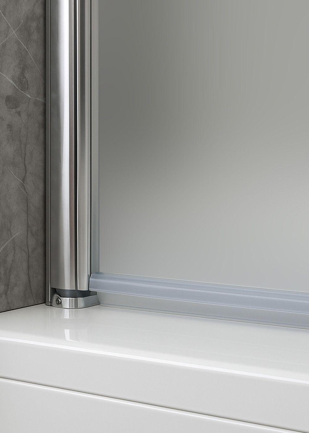 Mampara Abatible para Tina Curva 90x140 Transparente-2