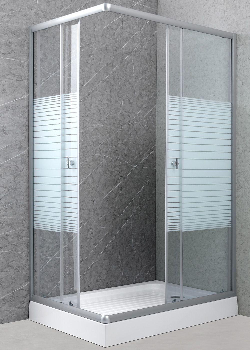 Shower Rectangular Strava Blanco 100x70x198cm (Incluye Receptáculo)-2