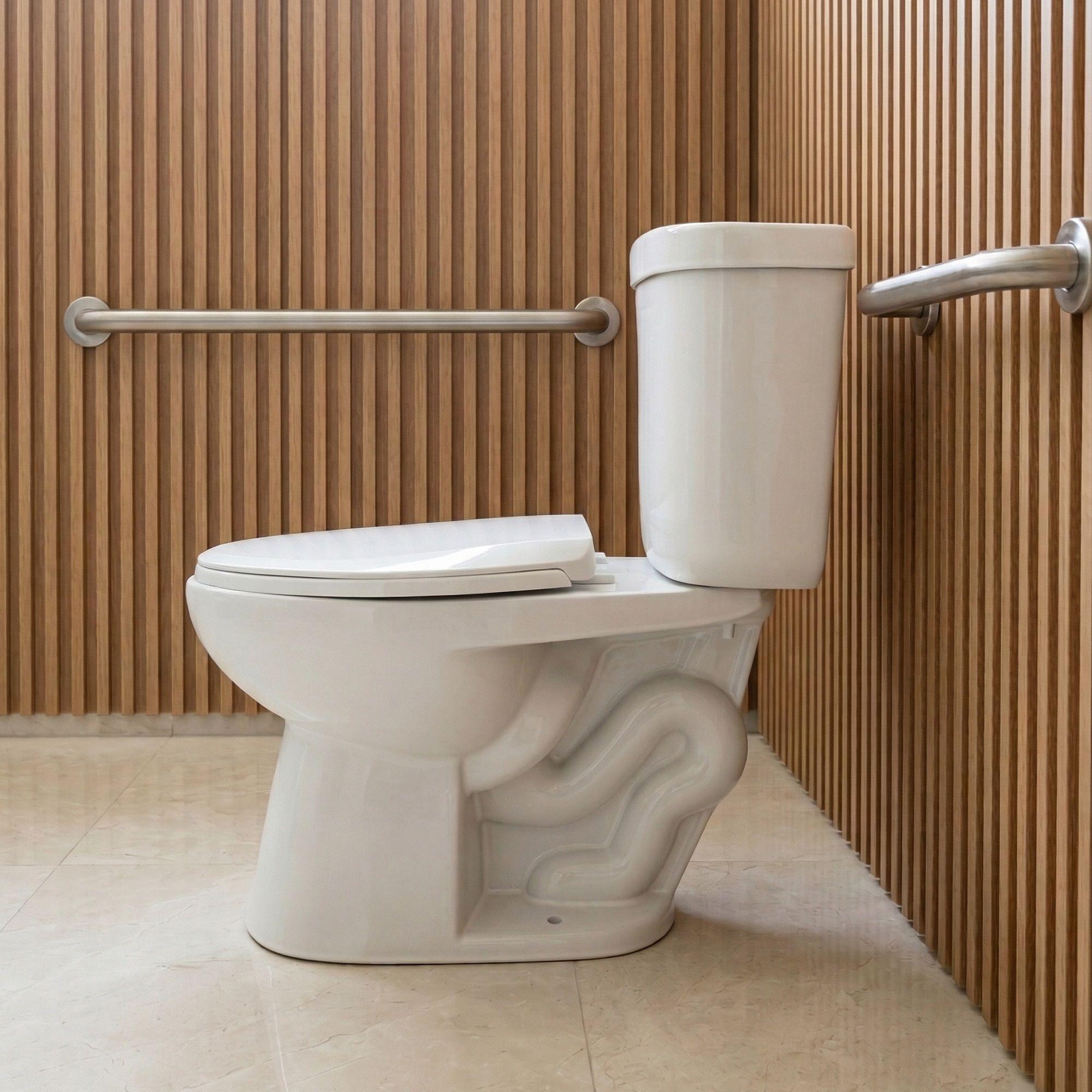 WC Sanitario Two Piece para Discapacitados Descarga a Piso 30 cm-2