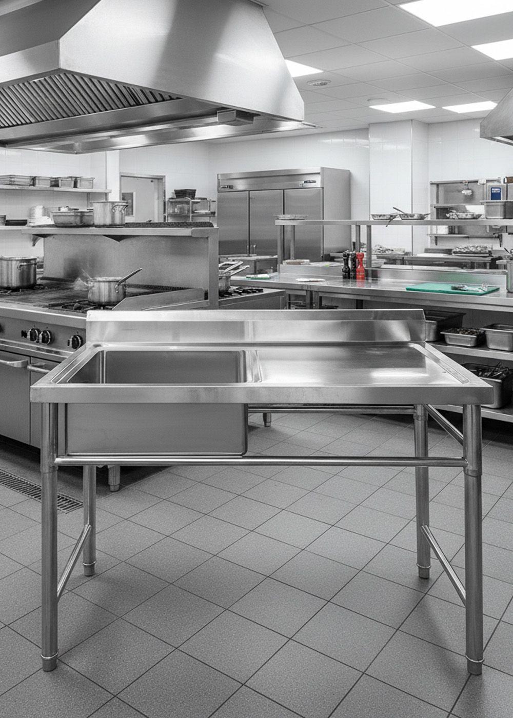 Lavafondo de Acero Inoxidable Secador Derecho Joytek 120x60x90 cm-2